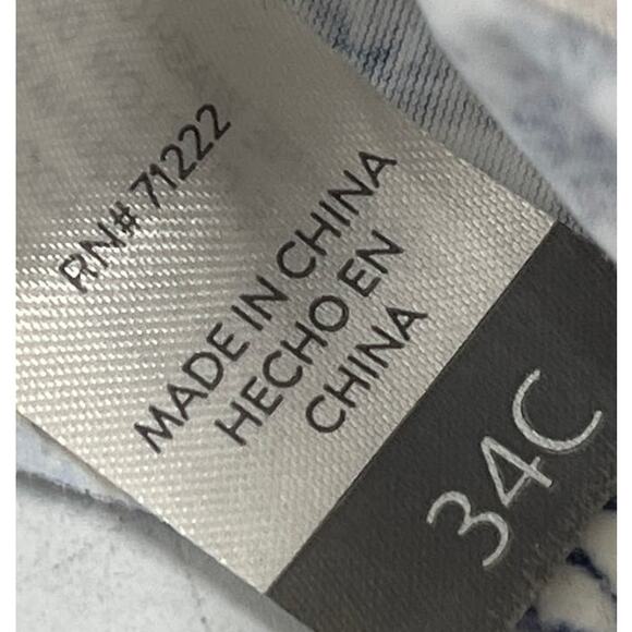 Lucky Brand Bra Bralette 34C  Adjustable Strap Floral Wireless Coquette Feminine - Picture 3 of 5